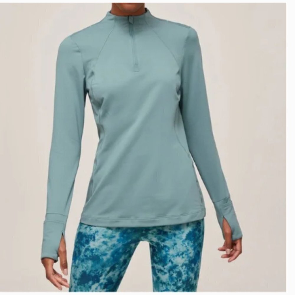Athleta Whistler Half Zip - Teal 3X